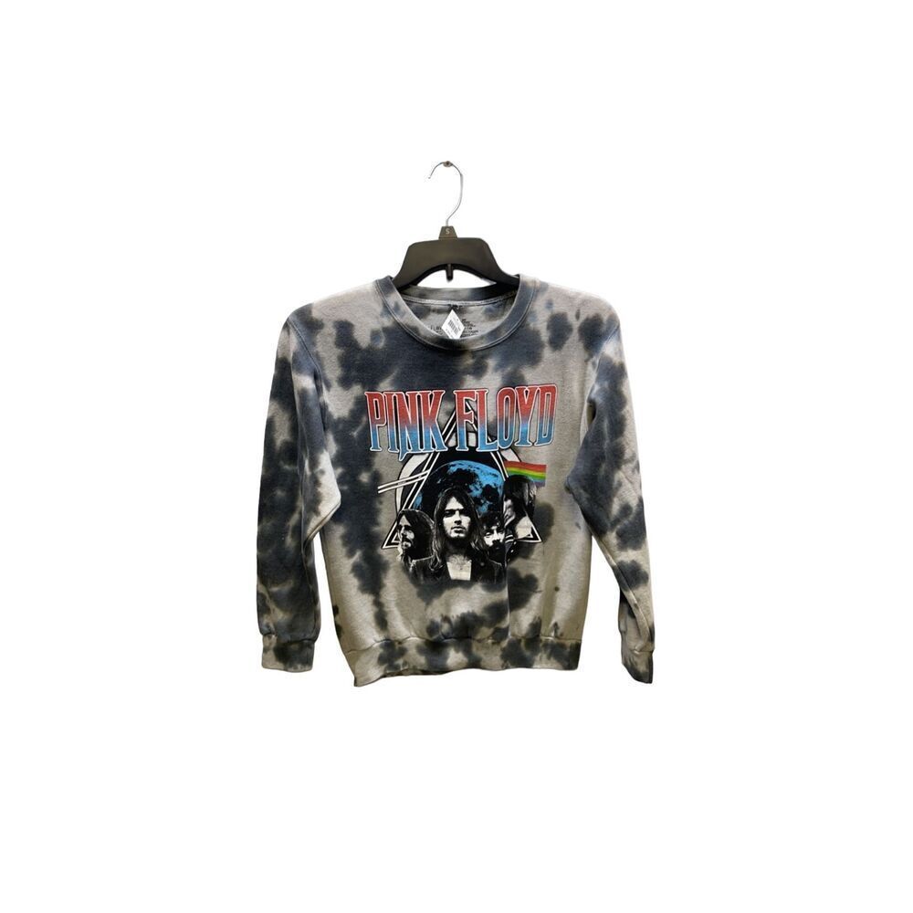 NWT Pink Floyd Grey and Black “bleached” design crew neck size medium